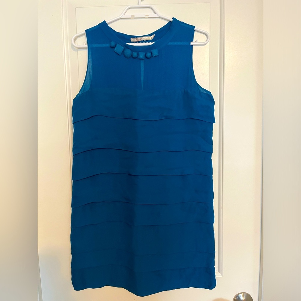 MINT Jodi Arnold Silk tiered mini Dress size 6